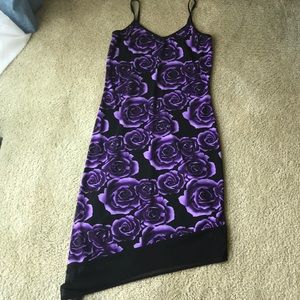 Purple rose dress